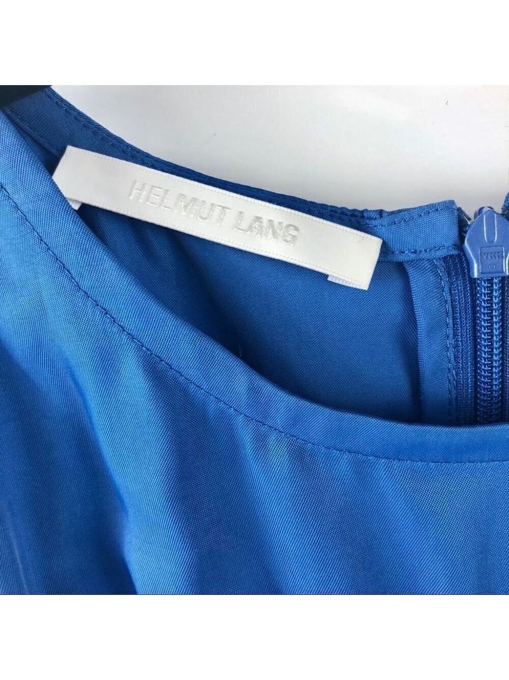 ** NEW Helmut Lang Cerulean Blue Sleeveless Elasticated Viscose Dress Size 0 - Picture 5 of 7